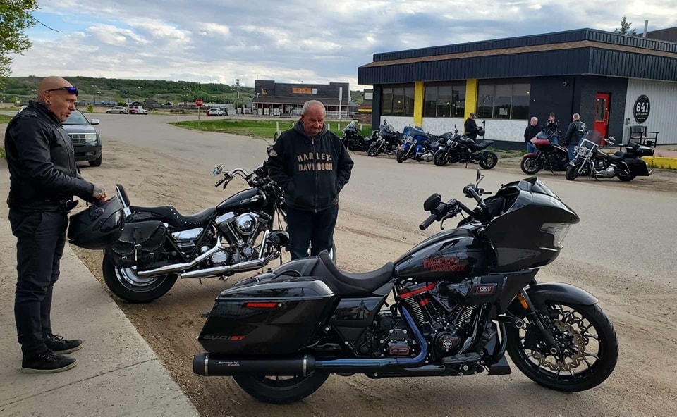 Regina HOG Chapter 9252 members at a ride stop