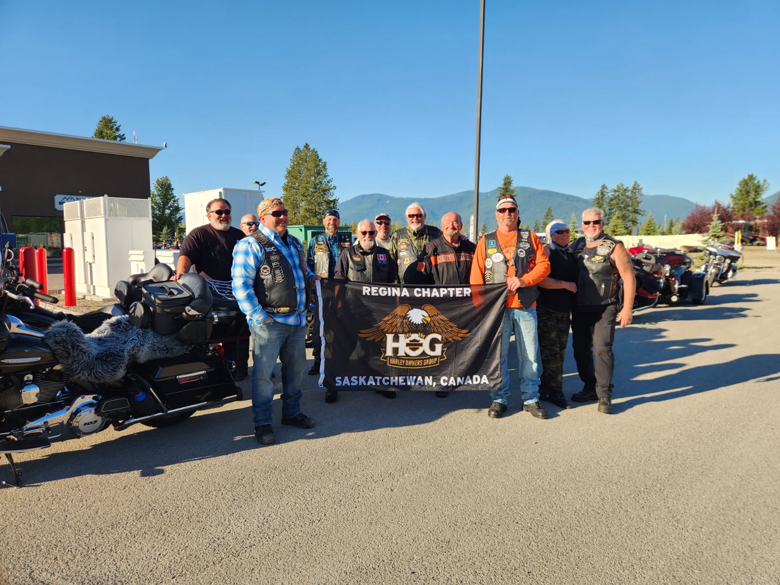 Regina HOG Chapter 9252 members on a ride