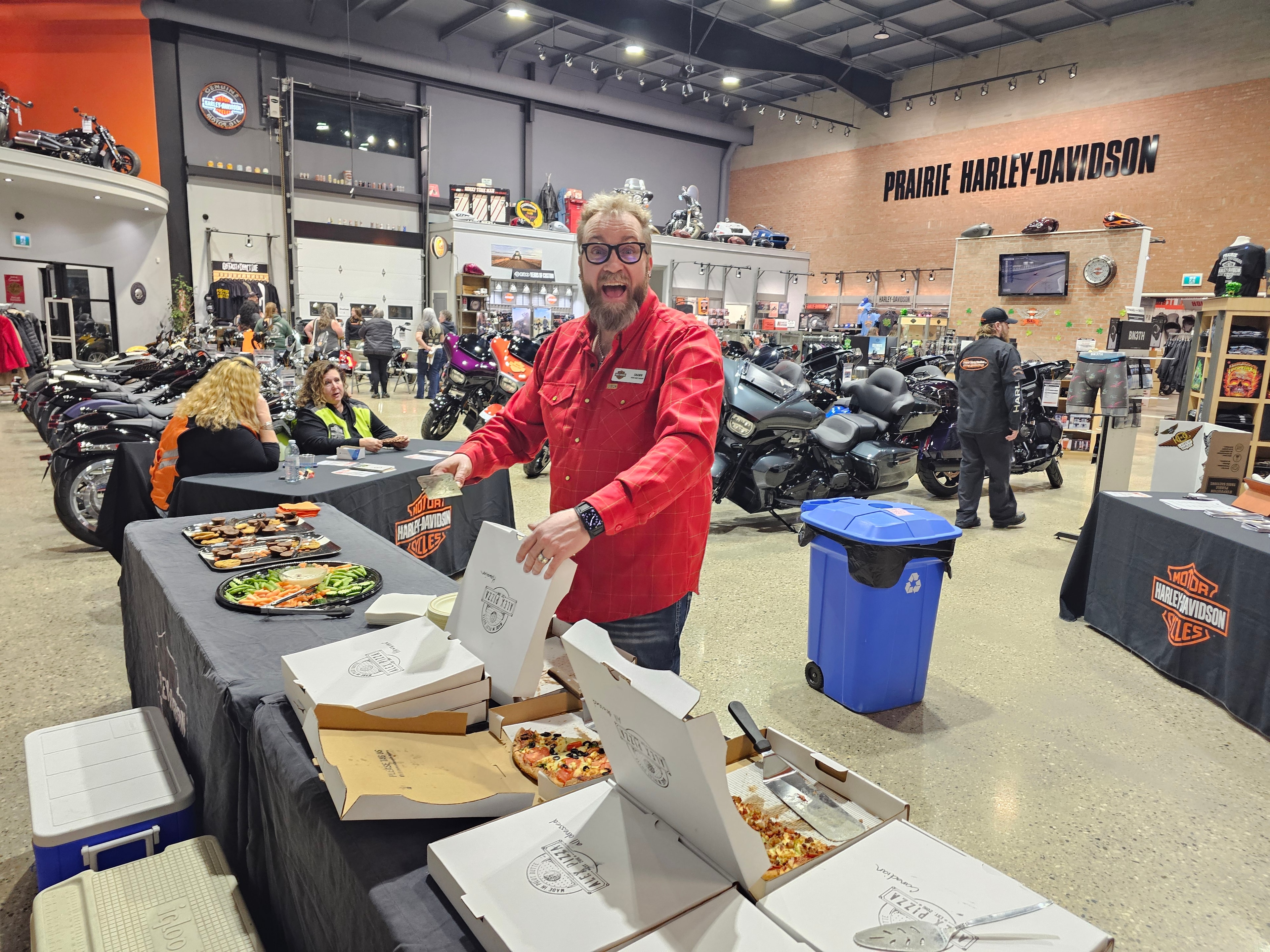 Regina HOG Chapter 9252 social gathering at Prairie Harley-Davidson